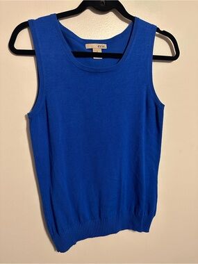 EVIE Cobalt Blue Sleeveless Knit Tank